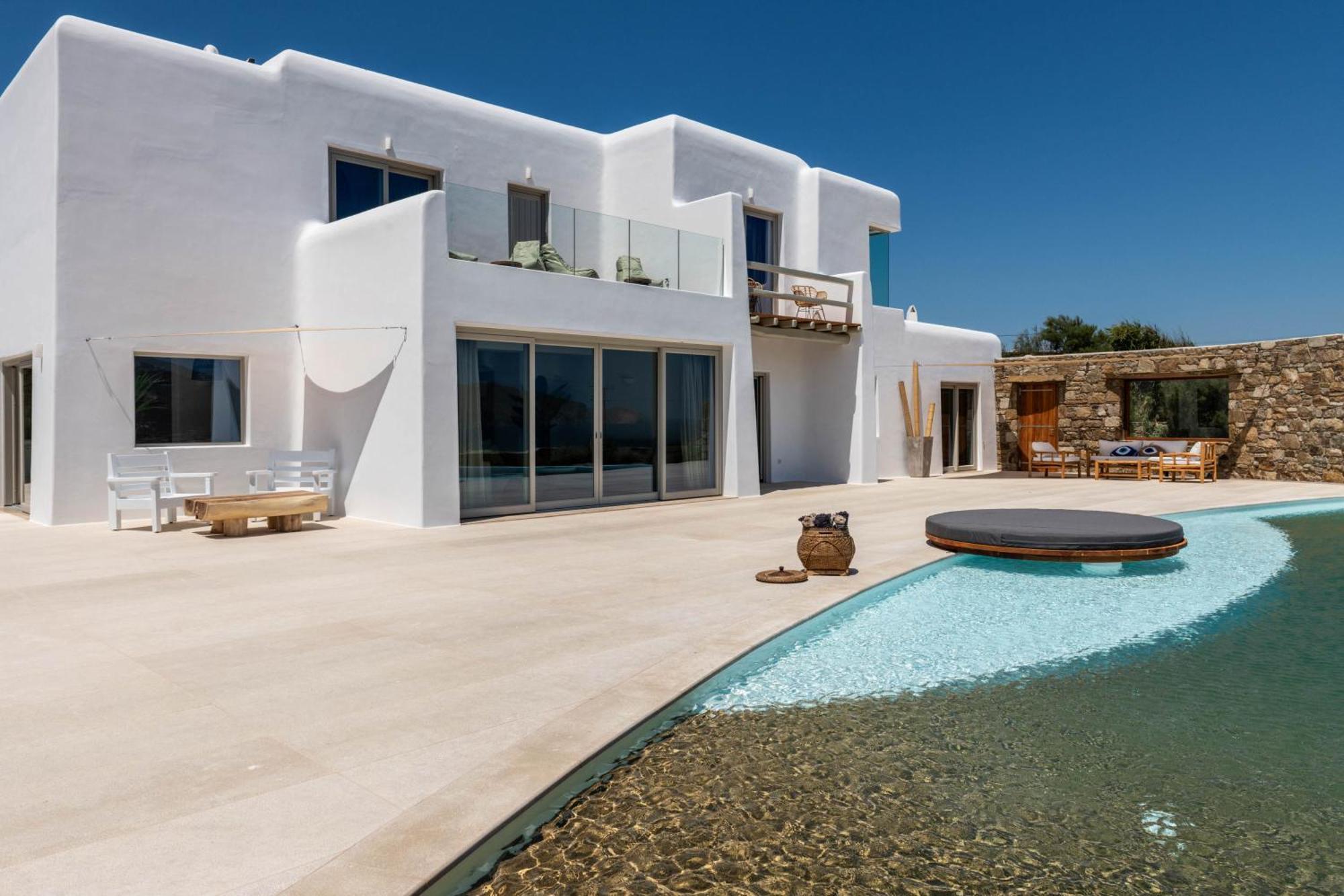 Mykonos Ag Villas In Ftelia Beach 외부 사진